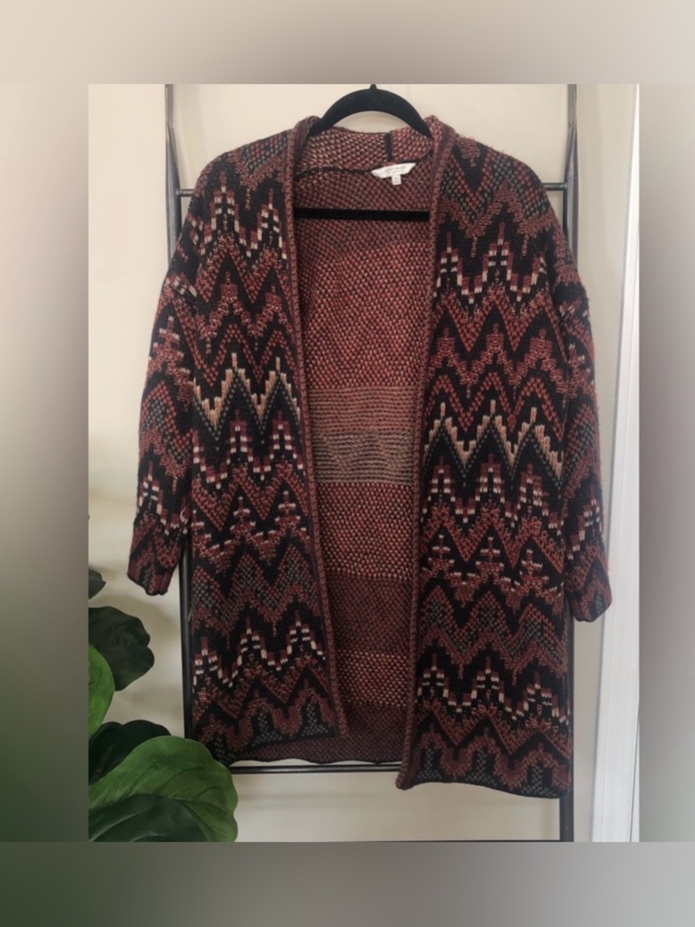 Lucky Brand boho long knit cardigan women’s size extra small NEW